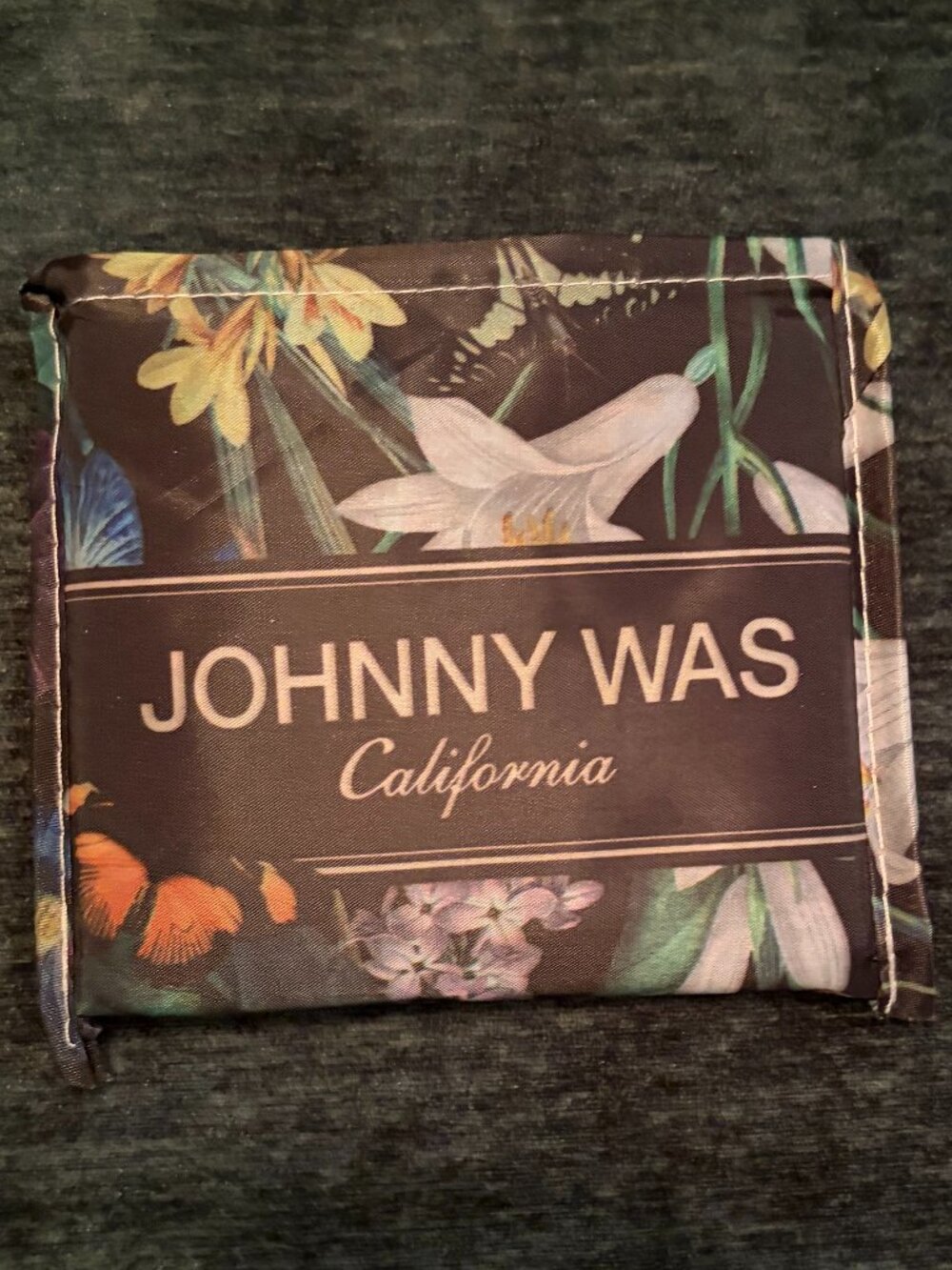 Johnny Was Brown Nylon Reusable Tote Bag